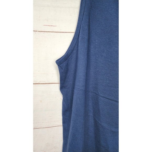 Rare Beach Simple Logo Medium Cotton Blend Women U.S.A Made Tank Top - Picture 5 of 7